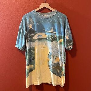 Billy Joel‎ Men’s Vintage 1993 River of Dreams Album AOP Art Camp Tee Shirt